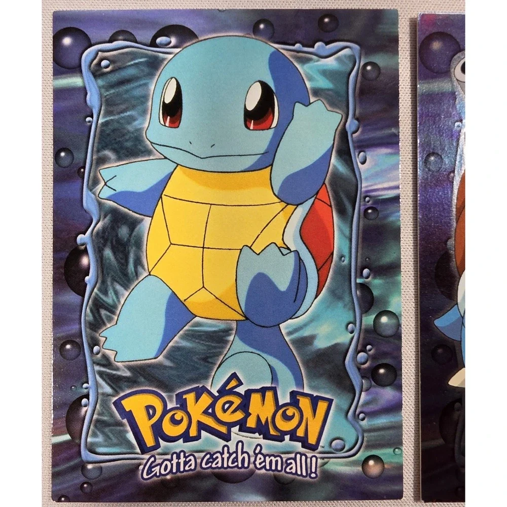 Topps 1999 Pokemon Movie Squirtle & Blastoise Chrome E9 - Unlimited NM